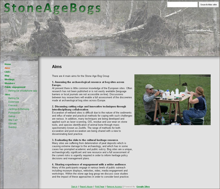 Viele Informationen zum Netzwerk sind auf der StoneAgeBogs-Website zu finden.
