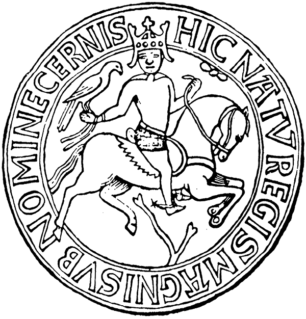 Siegel des dänischen Königs Knud IV (nach M.  Anderson/G. Tegnér, Middelalderlige seglstamper i Norden [Roskilde 2002] 129).